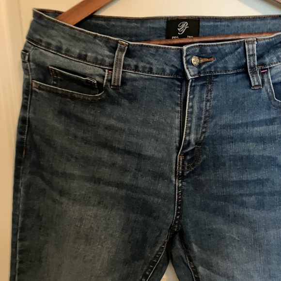 Pink Tartan Jeans - Cropped Frayed Hem - Picture 7 of 7